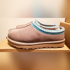 UGG Women's Tasman II Brown Suede Slippers - Caribou Sapphire Ice